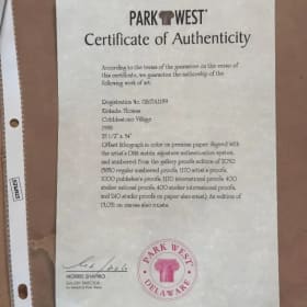 “Cobblestone Village” – Signed Lithograph by Thomas Kinkade item