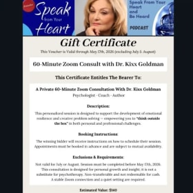 Empowering Zoom Consult with Published Author & Psychologist item