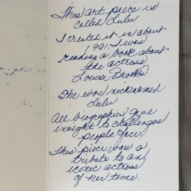 “Lulu” Ceramic Tribute to Louise Brooks (1991) item