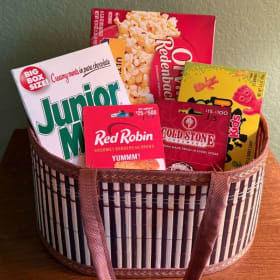 Dinner, Dessert & a Movie Gift Basket item