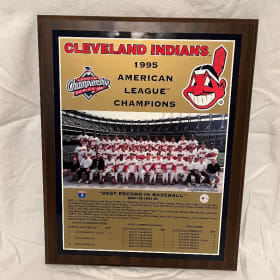 #6- 1995 Cleveland Indians American League Champions Plaque item