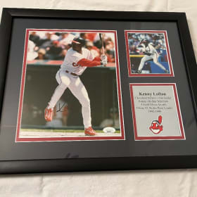 #11- Kenny Lofton Autographed Action Photos item