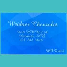 Weidner Chevrolet Gift Card item