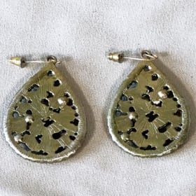 Park Lane Teardrop Gemstone Statement Earrings item