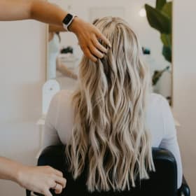 Salon service and hair care products at Harlowe Salon item