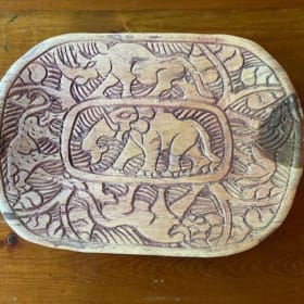 30. Hand-carved African Serving Platter item