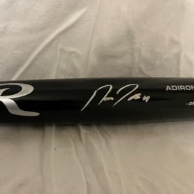 #33- Jose Ramirez Autographed Bat item