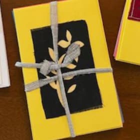 36. Four Greeting Cards with Malawi chitenji fabric #3 of 4 item