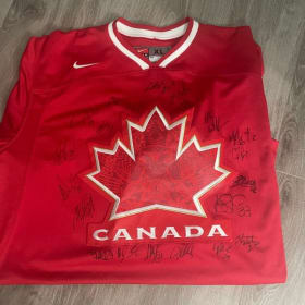 2010 Team Canada Olympic Jersey + Exclusive Team-Issue Frame item