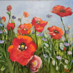 Poppies & Bachelor Buttons item