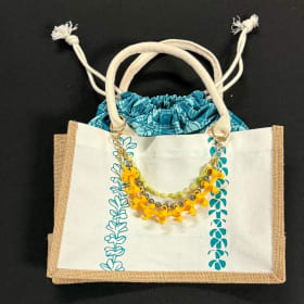 Printed and Embellished Hand Bag item