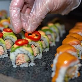 A Private In-Home Evening for 4 with Sushi Goose item