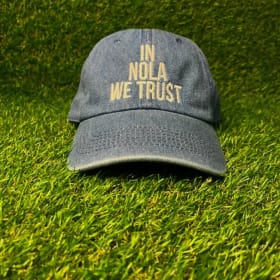 RARE Denim In Nola We Trust Dad Hat item