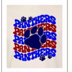 2024 Cream Panther Paw Tee Size 2XL-4XL item