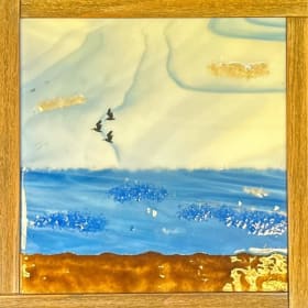 Ocean scene Glass Artwork by Sammy item
