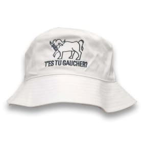 White "T'es tu gaucher?" Hat item