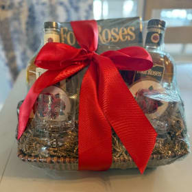Four Roses Gift Basket item