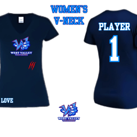 Navy Blue Women's VNeck Adult Spirit Shirt item