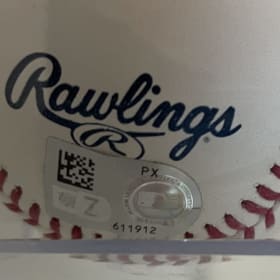 Authenticated Cal Raleigh Autographed Ball with Bobblehead item