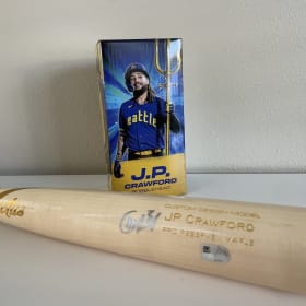 Authenticated Autographed JP Crawford Bat with Bobblehead item
