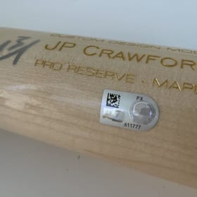 Authenticated Autographed JP Crawford Bat with Bobblehead item