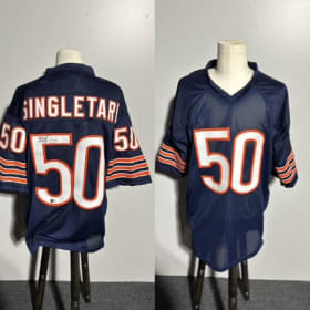 Item #16: Signed Mike Singletary Chicago Bears Jersey item