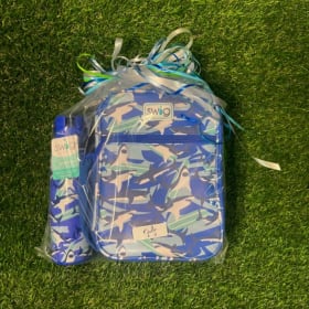 Shark-Themed Swig Water Bottle and Lunch Box Set item