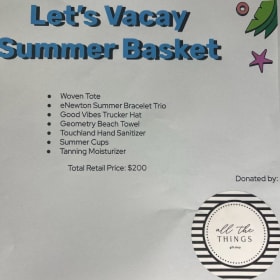 "Lets Vacay" All The Things Basket item