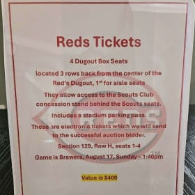 Reds Tickets item