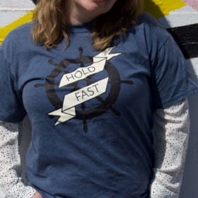 HOLD FAST Ship's Wheel Tee item