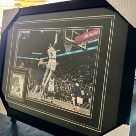 Jaden McDaniel's Rookie Card & Framed Photo item