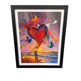 Jim Warren Framed Painting: Love is in the Air item