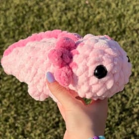 Crochet Animal (Large Axolotl) item