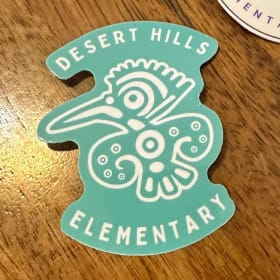 Teal DHES Sticker with Roadrunner item