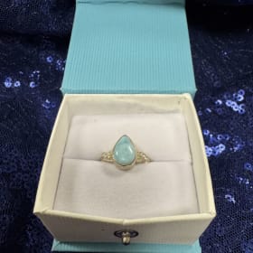 Larimar Jewelry Set: Earrings and Ring item