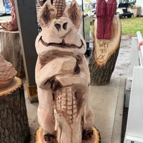 Pig Wood Carving item