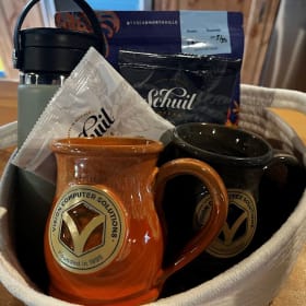 Hydro Flask and Coffee basket item