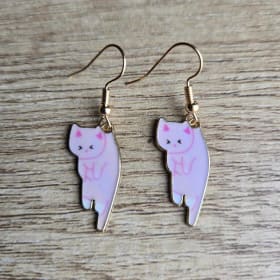 Boucles d'oreilles rose item