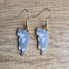 Boucles d'oreilles gris item