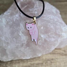 Pendentif Chat rose item