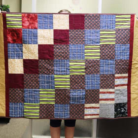 Patchwork Throw Quilt item