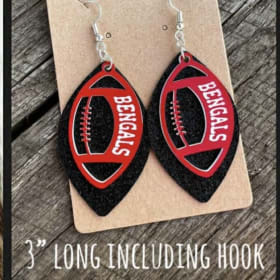 Bengals Football Earrings item