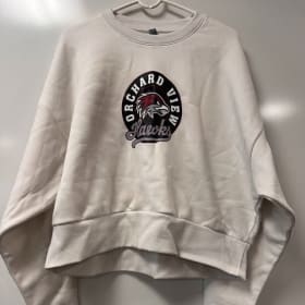 Adult Cropped Sweatshirt - Bone SMALL item