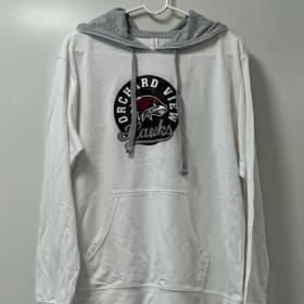 Adult Hooded Sweatshirt - White/Grey item