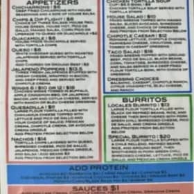 Locales Taco and Tequila Bar $50 Dollar Gift Certificate item