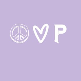 Lavender Peace Love and Pieper item