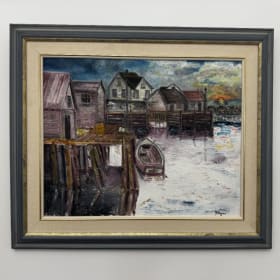 #13 GRAY at wharf by McDonagh original framed item