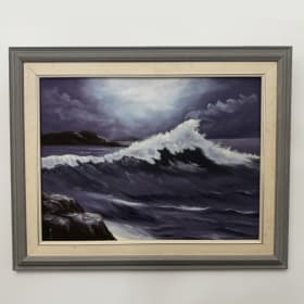 #25 Waves by CWD framed item