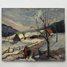 #26 Winter Stroll by LeBon original on canvas item