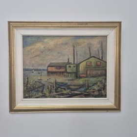 39 green ocean homes by A Schultz framed item